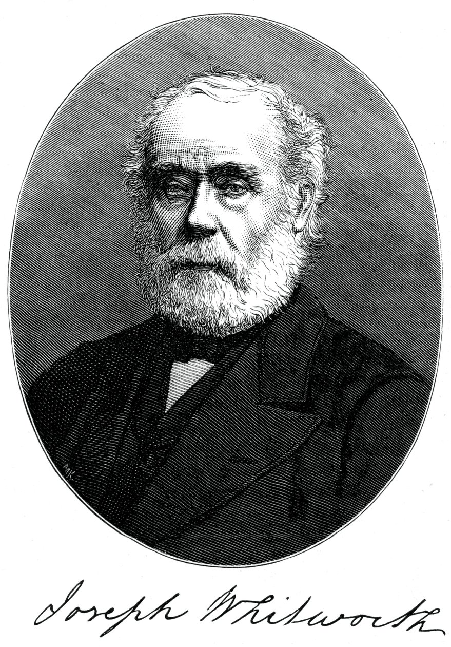 Joseph Whitworth, britischer Ingenieur, Unternehmer und Erfinder, um 1880 von Unbekannt