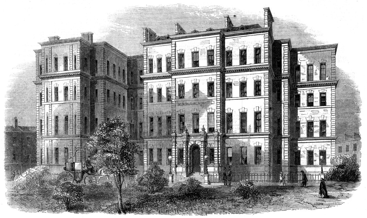 Kings College Hospital, Portugal Street, Lincolns Inn, London, ca. 1860er von Unbekannt