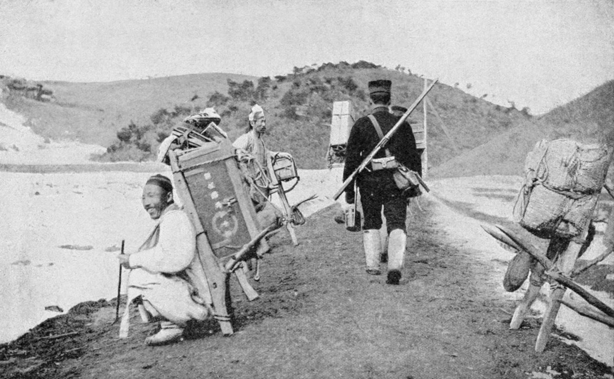 Koreanische Träger für japanische Soldaten, Russisch-Japanischer Krieg von Unbekannt