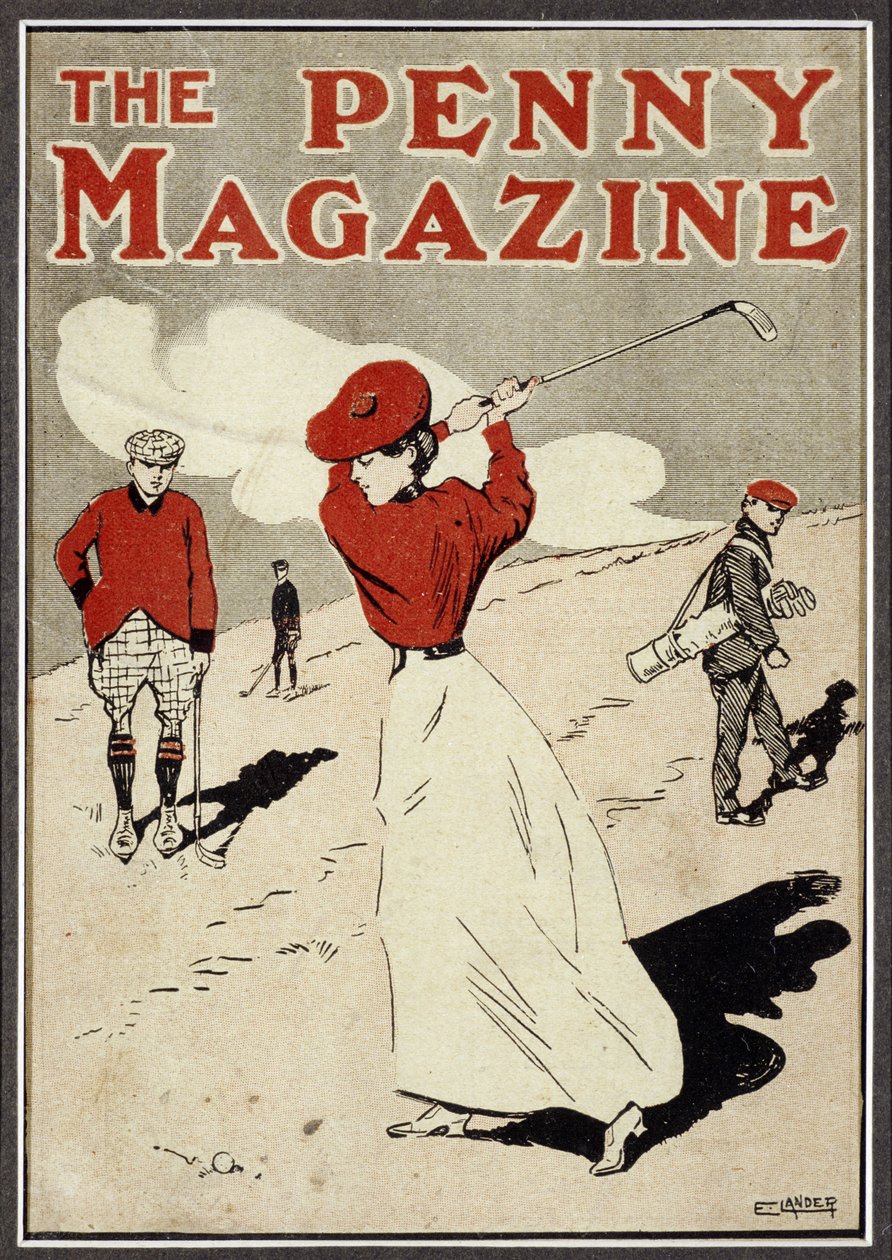 Golferin auf dem Cover des 