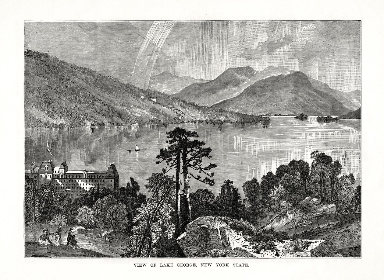 Lake George, Bundesstaat New York, USA, 1877 von Unbekannt