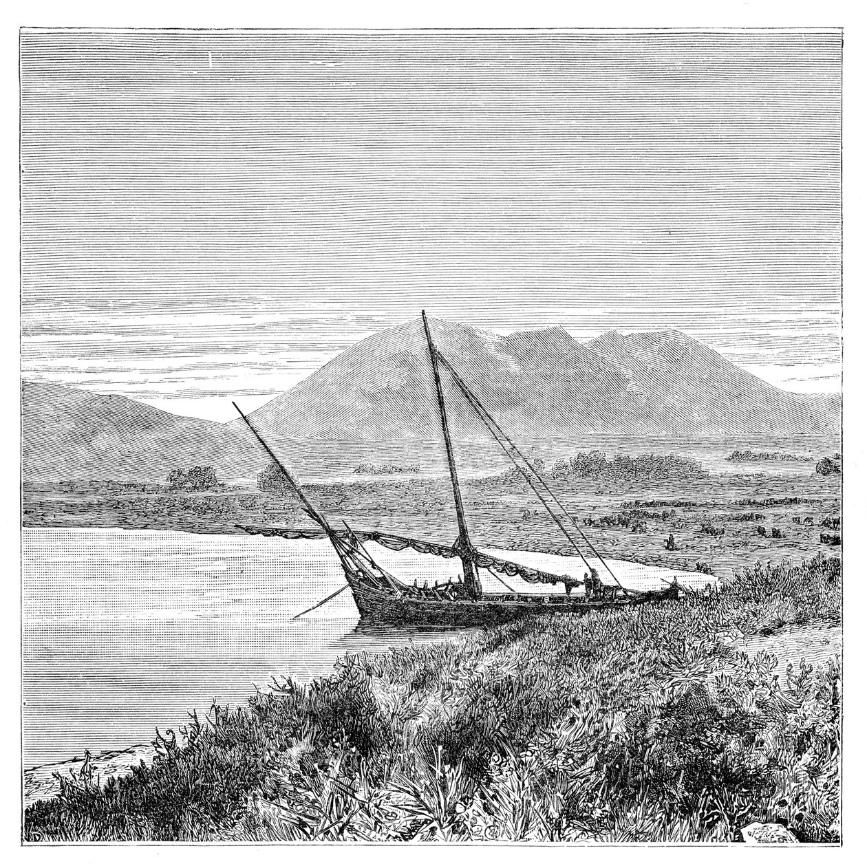 Vansee, Tadwan-Bucht und Nimrud-Berg, Türkei, 1895 von Unbekannt
