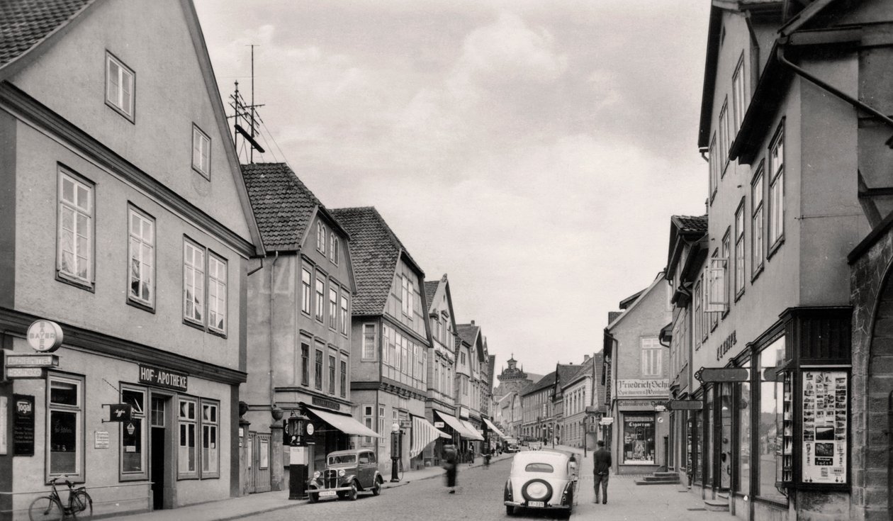 Langestrasse, Bückeburg, Deutschland, um 1930er Jahre von Unbekannt