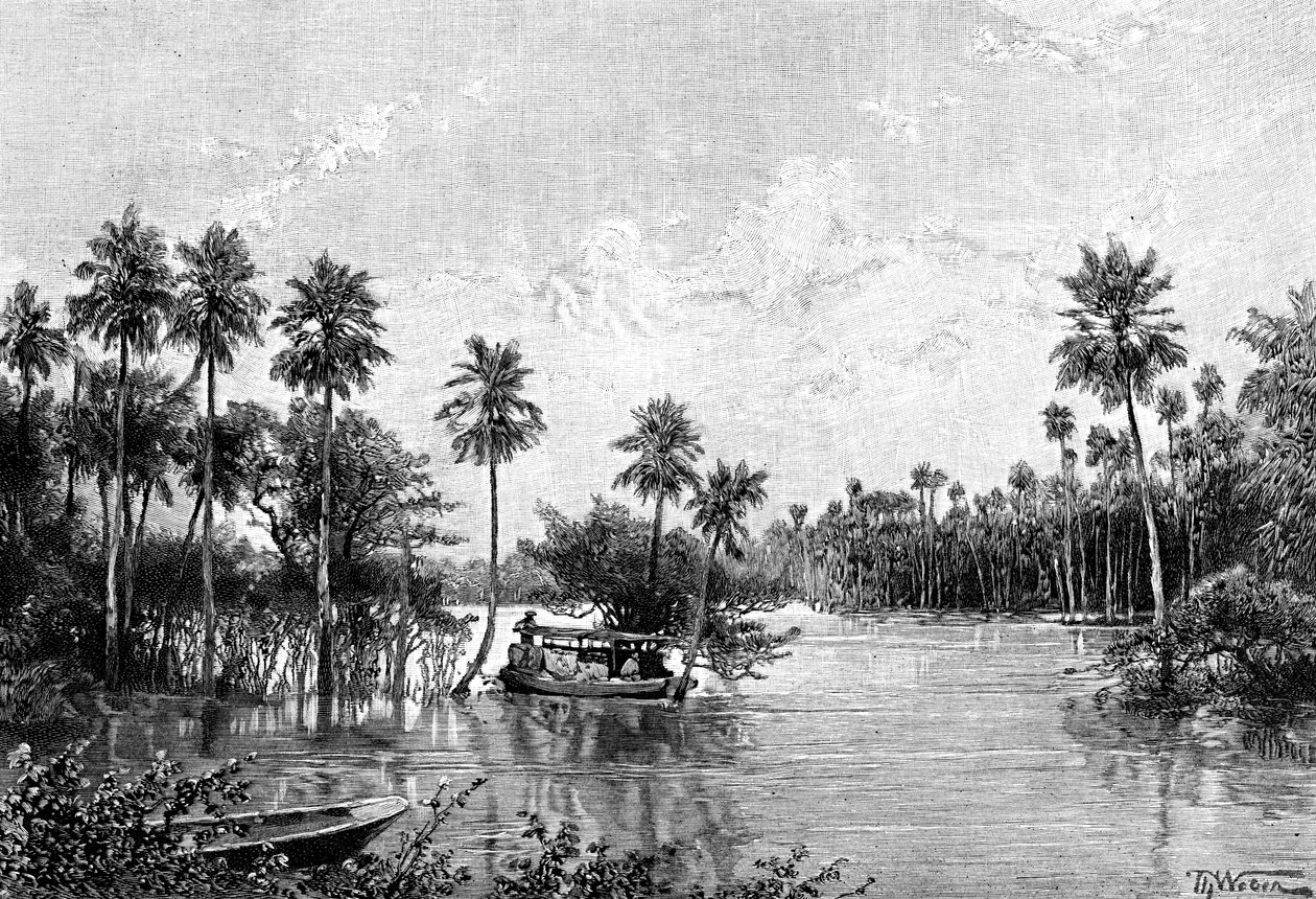 Las Palmes Lagunas, nahe der Mündung des Pilcomayo, 1895 von Unbekannt