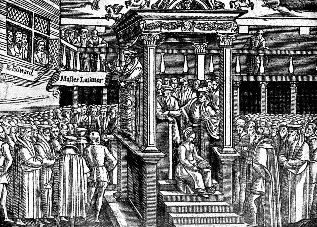 Latimer predigt vor König Eduard VI., ca. 1550 ca. 1920 von Unbekannt