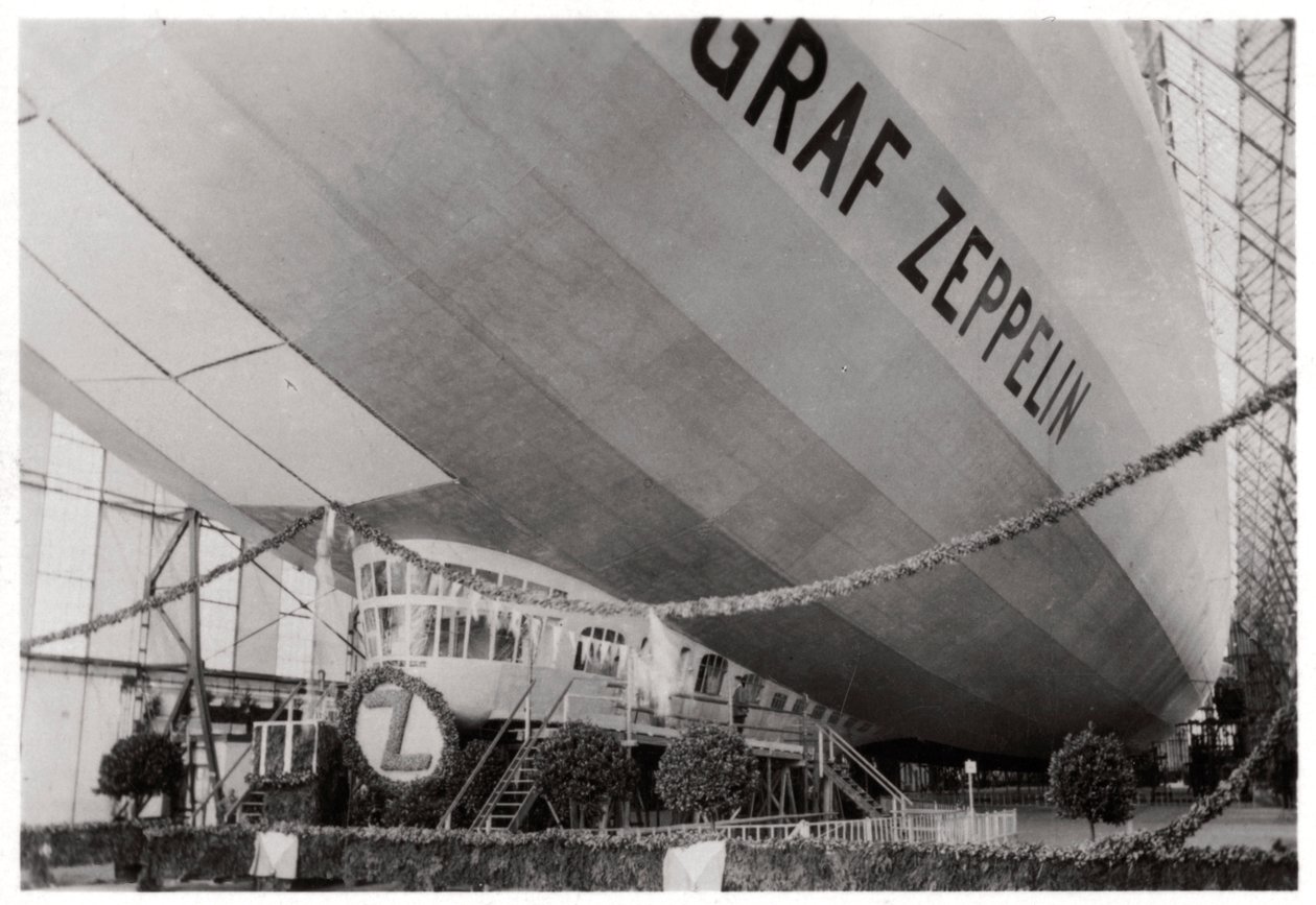 Startzeremonie für Zeppelin LZ127 Graf Zeppelin, Friedrichshafen, Deutschland, 9. Juli 1928, 1933 von Unbekannt