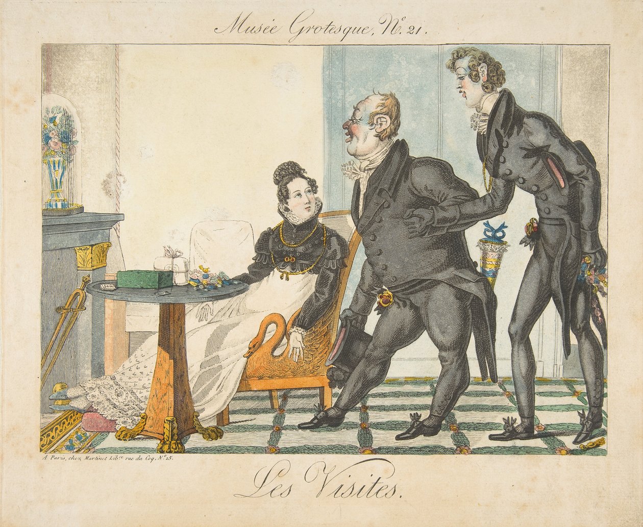 Les Visites, Musée Grotesque, Nr. 21 von Unbekannt