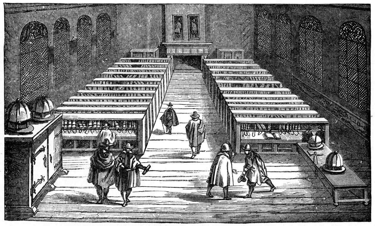 Bibliothek der Universität Leiden, Niederlande, 17. Jahrhundert, 1870 von Unbekannt