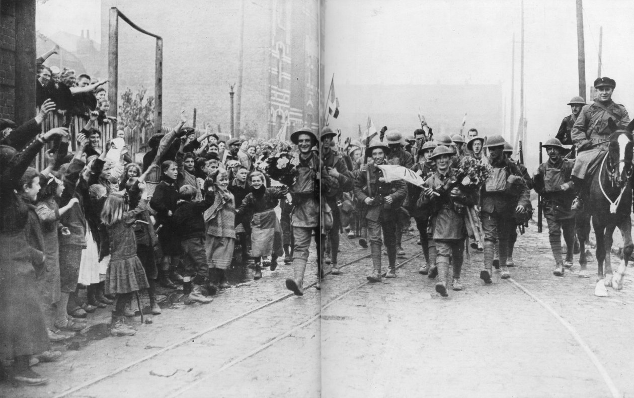 Lille wird von den Briten befreit, Frankreich, 17. Oktober 1918 von Unbekannt