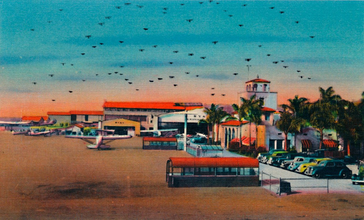 Lindbergh Field und Verwaltungsgebäude. San Diego, Kalifornien, um 1941 von Unbekannt