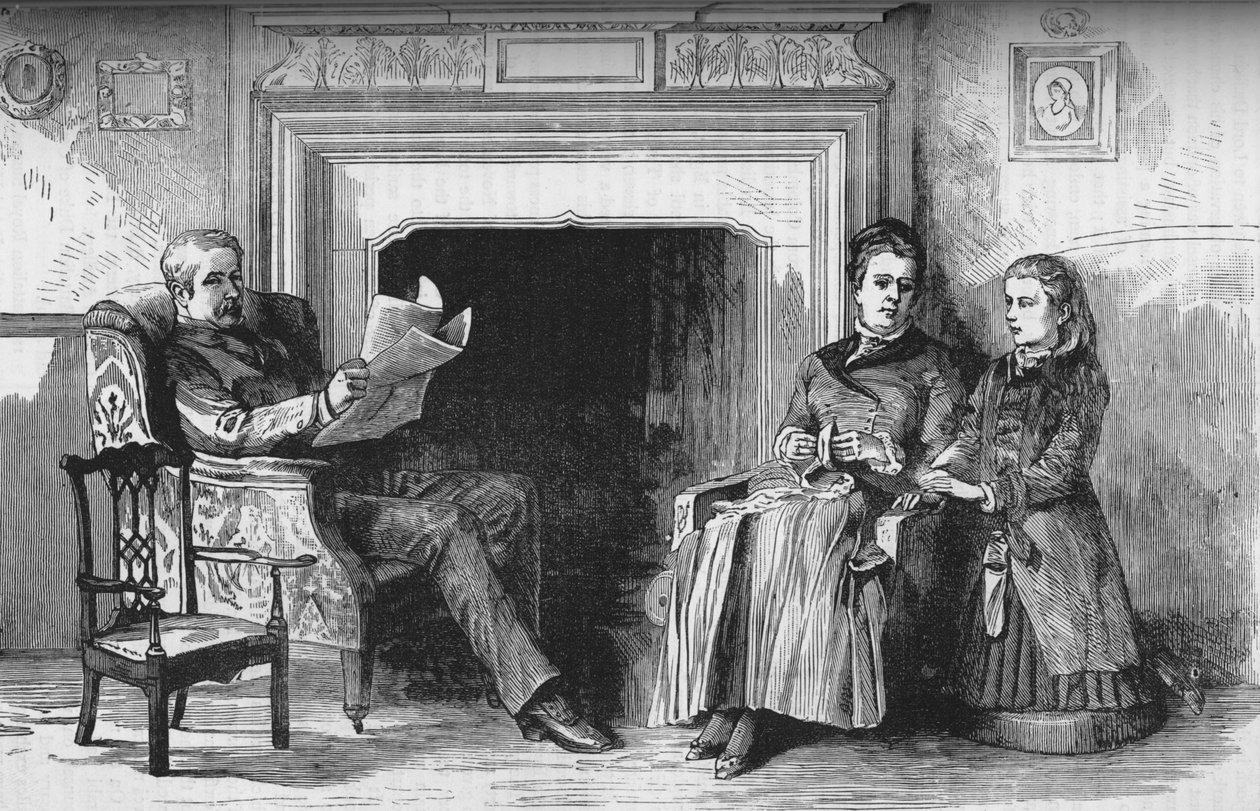 Lord und Lady Wolseley und ihre Tochter, ca. 1882-85 von Unbekannt