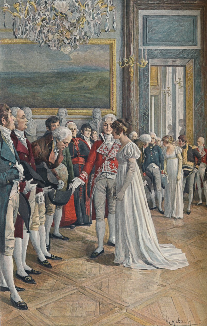 Madame Bonaparte empfängt Botschafter in den Tuilerien, 1896 von Unbekannt