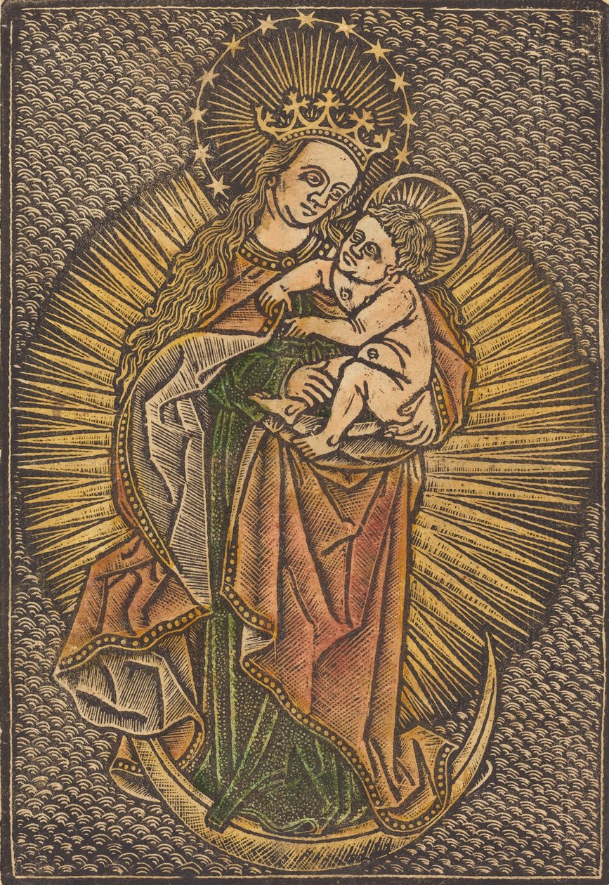 Madonna und Kind in Herrlichkeit von Unbekannt