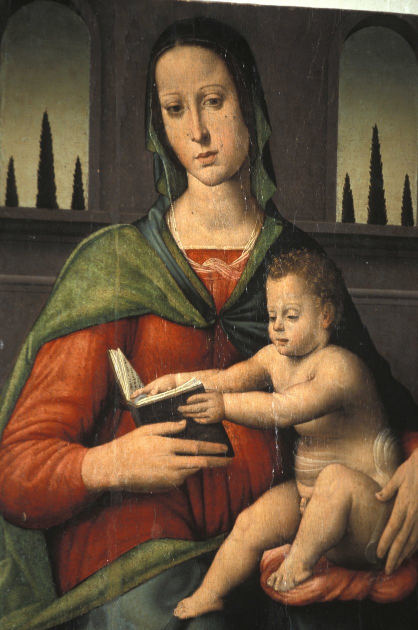Madonna und Kind, 15. Jahrhundert, Piersanti Museum, Matelica, Marken, Italien von Unbekannt