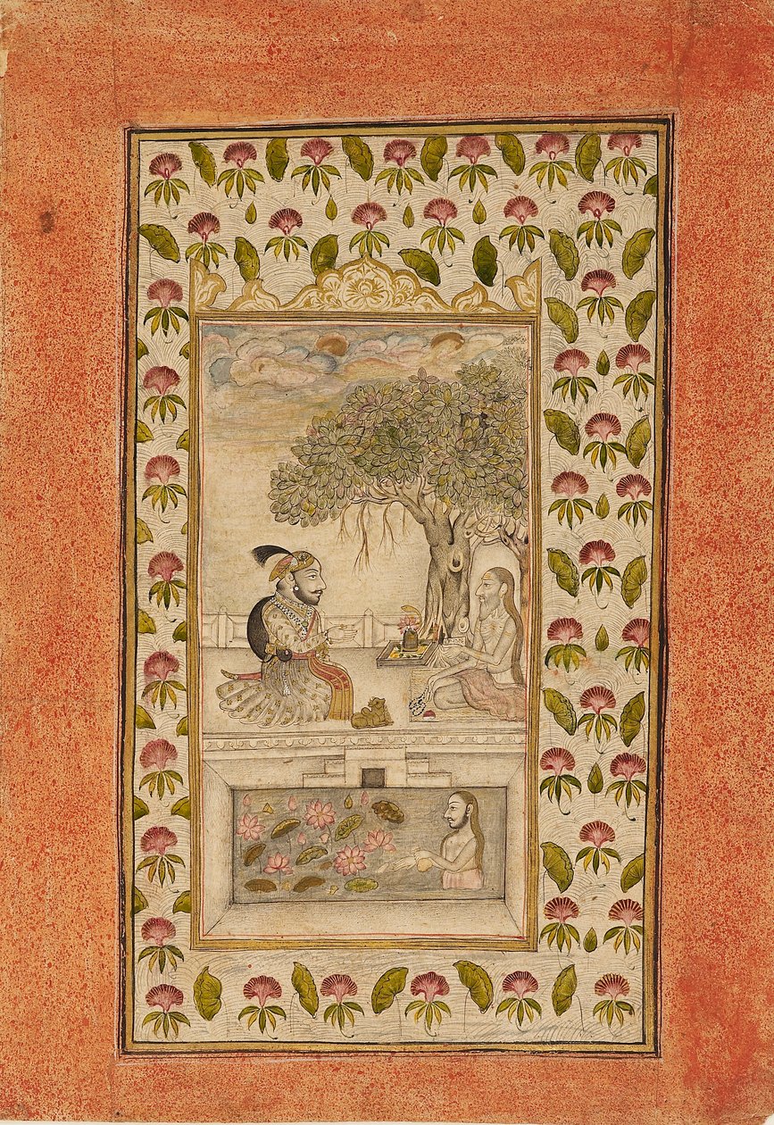Maharana Sangram Singh II besucht einen Yogi von Unbekannt