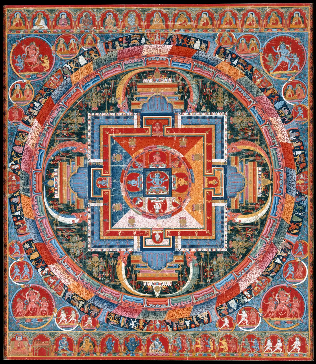 Mandala von Jnanadakini, spätes 14. Jahrhundert von Unbekannt