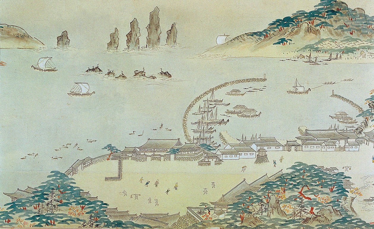 Karte des Choryang Waegwan und seiner Umgebung in Busan während der Joseon-Dynastie, 19. Jahrhundert von Unbekannt