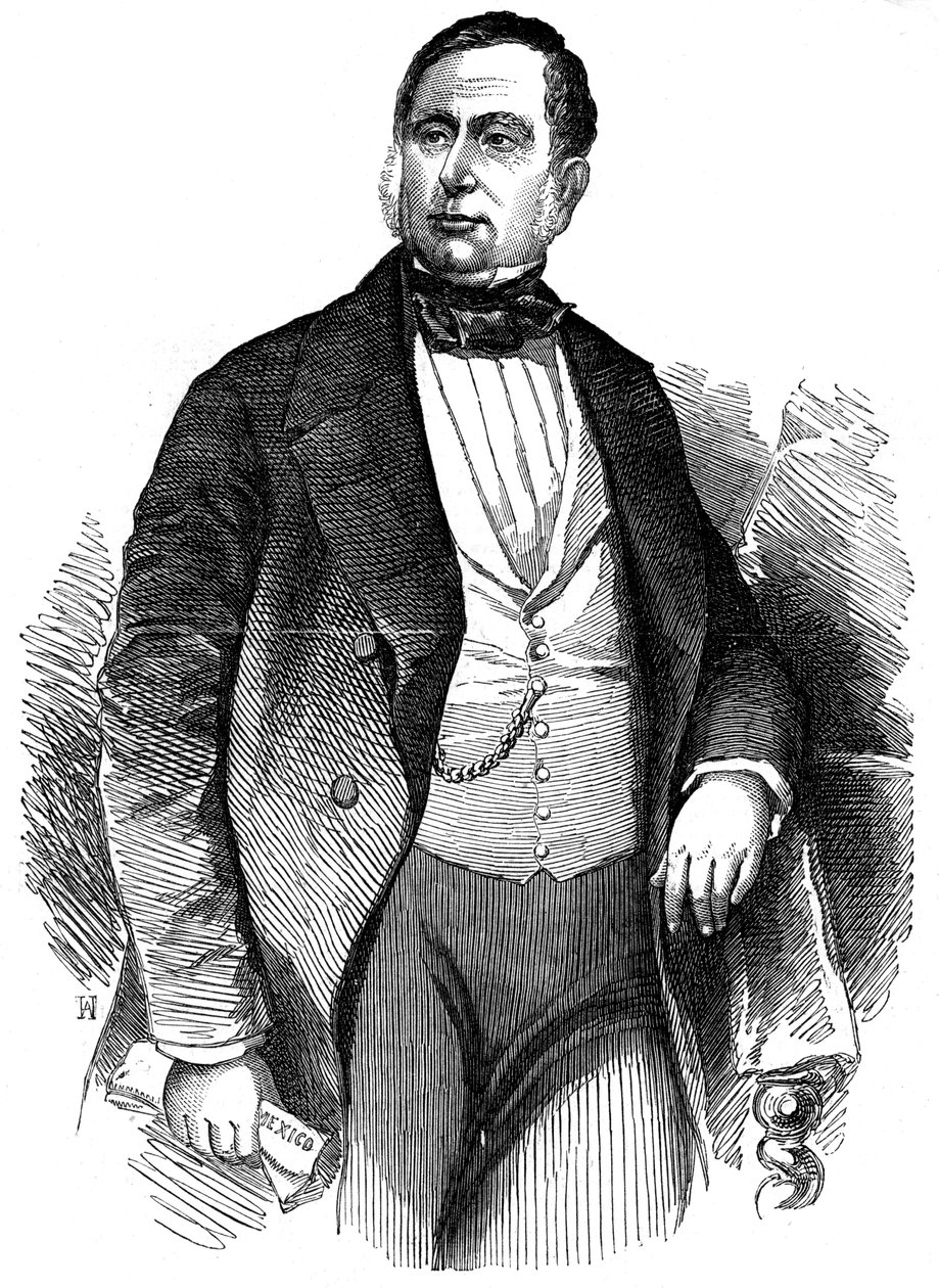 Mariano Arista, mexikanischer General und Politiker, 1853 von Unbekannt