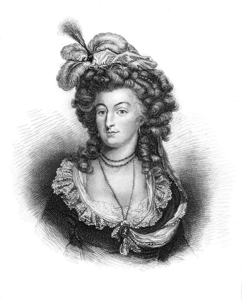 Marie Antoinette, Königin von Ludwig XVI. von Frankreich, 1843 von Unbekannt