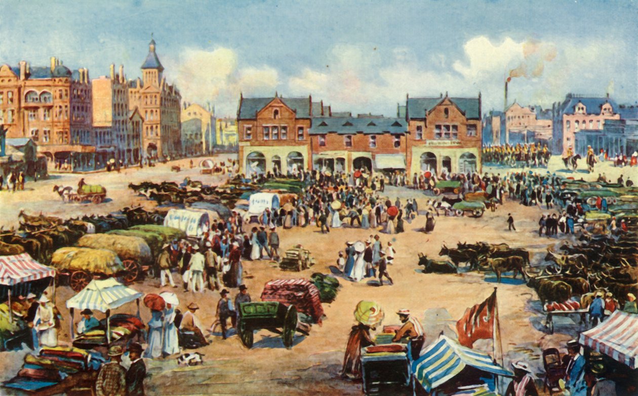Marktplatz, Johannesburg, 1901 von Unbekannt