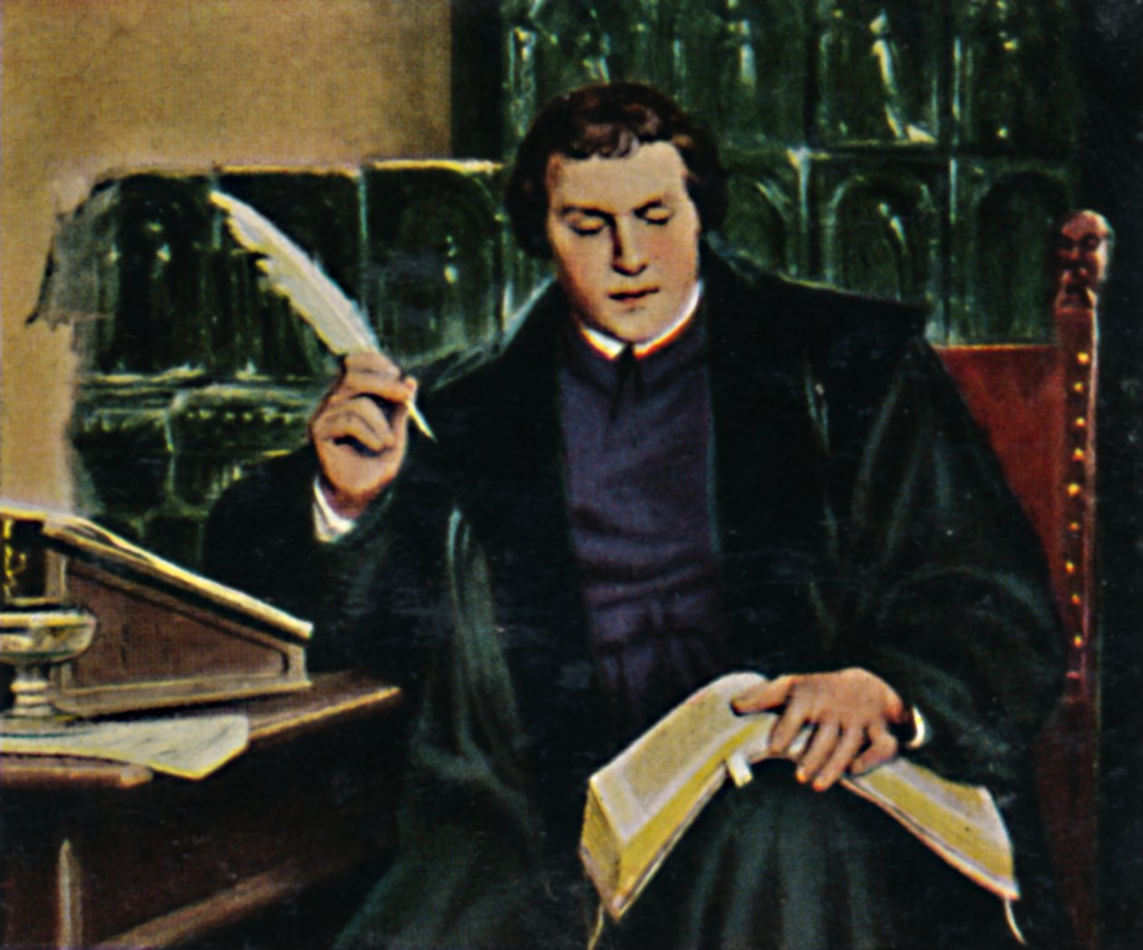 Martin Luther 1483-1546 - Gemälde von Thumann von Unbekannt