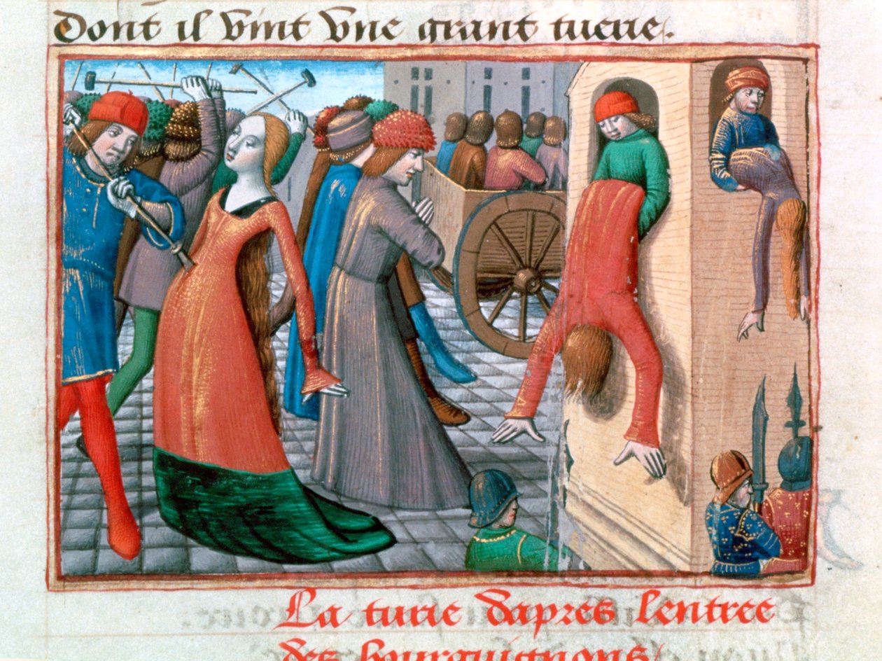 Massaker an den Armagnacs durch die Bourguignons, Paris, 1418 von Unbekannt
