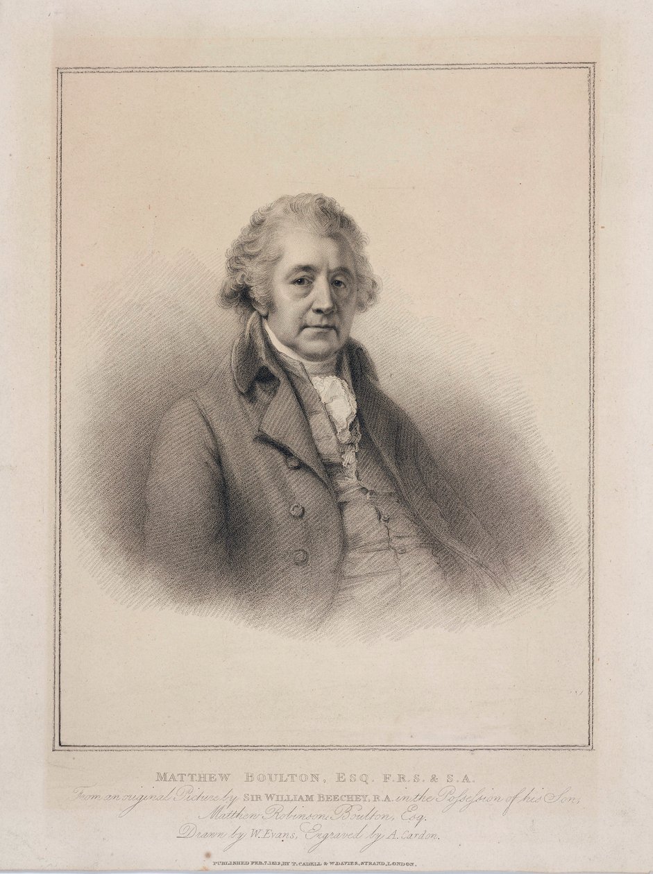 Matthew Boulton, englischer Ingenieur und Industrieller, ca. 1801 von Unbekannt