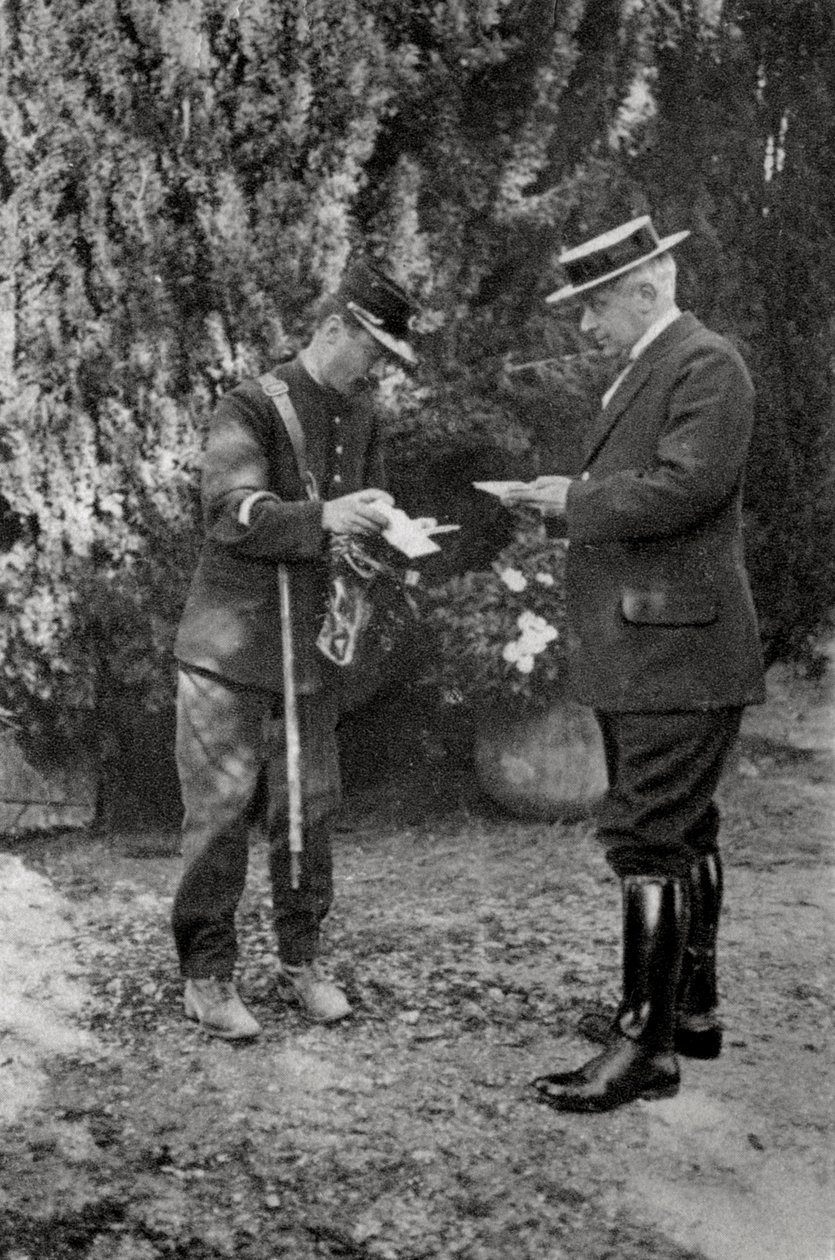 Maurice Maeterlinck, belgischer Dramatiker, Dichter und Essayist, 1915 von Unbekannt