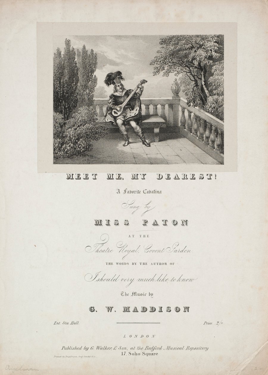 Triff mich, mein Liebster!, 1800er von Unbekannt