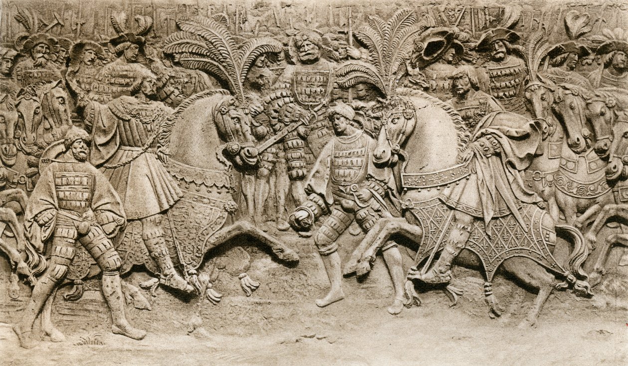 Treffen von Heinrich VIII. und Franz I. auf dem Feld des Goldenen Tuchs, 1520, 1902 von Unbekannt