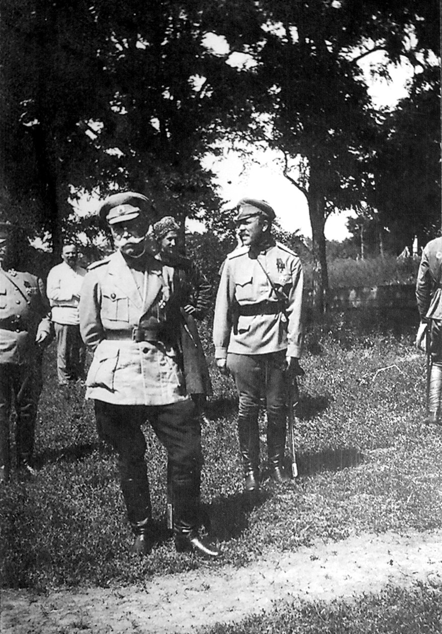 Michail Alexejew, Oberbefehlshaber der Freiwilligenarmee, bei Ekaterinodar, Russland von Unbekannt