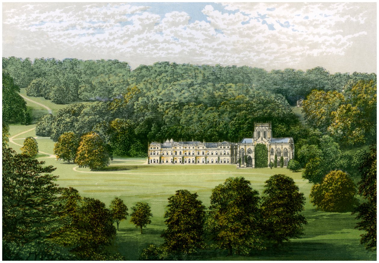 Milton Abbey, Dorset, Heim von Baron Hambro, ca. 1880 von Unbekannt