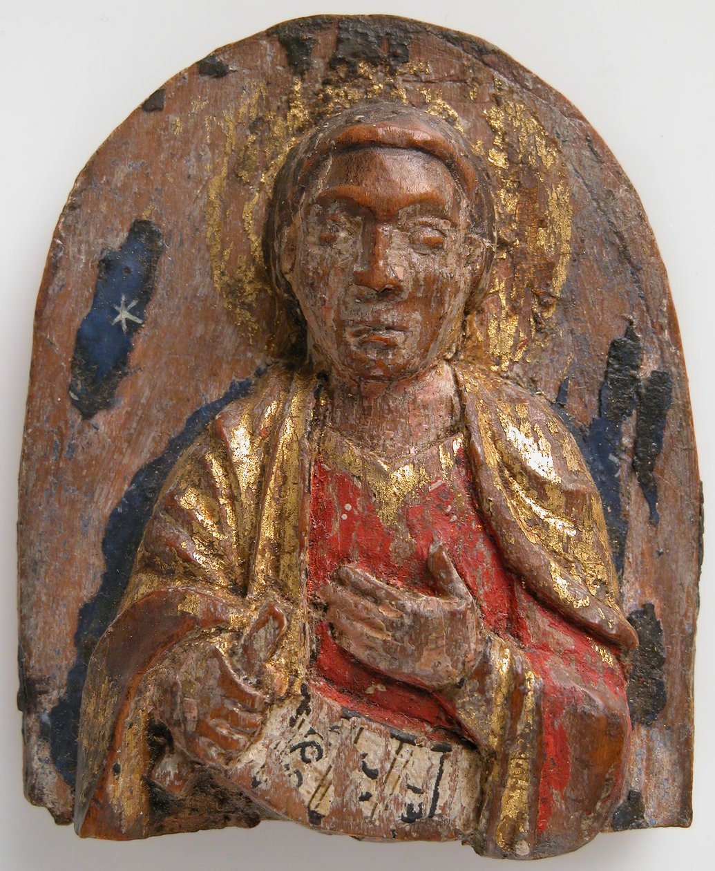 Miniaturrelief des hebräischen Propheten Daniel mit Schriftrolle, deutsch, 1200-1225 von Unbekannt