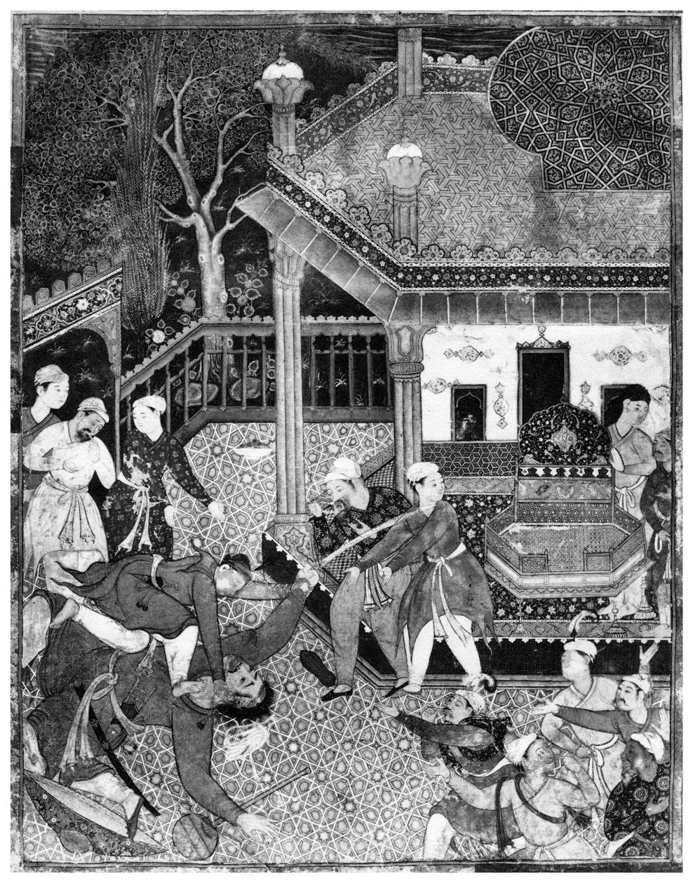 Miniatur aus dem Dastan e-Amir Hamza, um 1500-1958 von Unbekannt