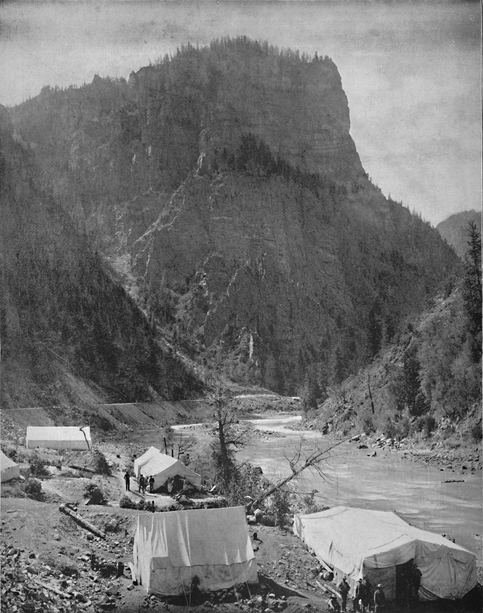 Bergbau-Camp, Nevada, ca. 1897 von Unbekannt
