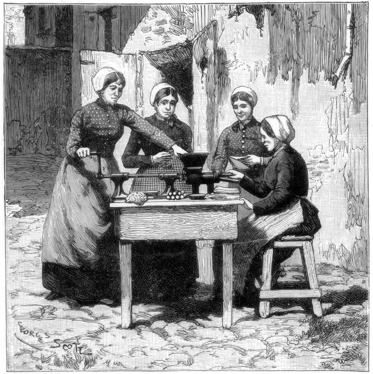 Formen von Sprengstoffpatronen, Isleten, in der Nähe von Flüelen, Schweiz, 1893 von Unbekannt