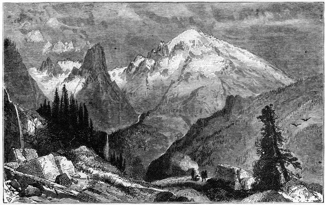 Mount Shasta, nördlicher Gipfel der Sierra Nevada, Kalifornien, USA, um 1870 von Unbekannt