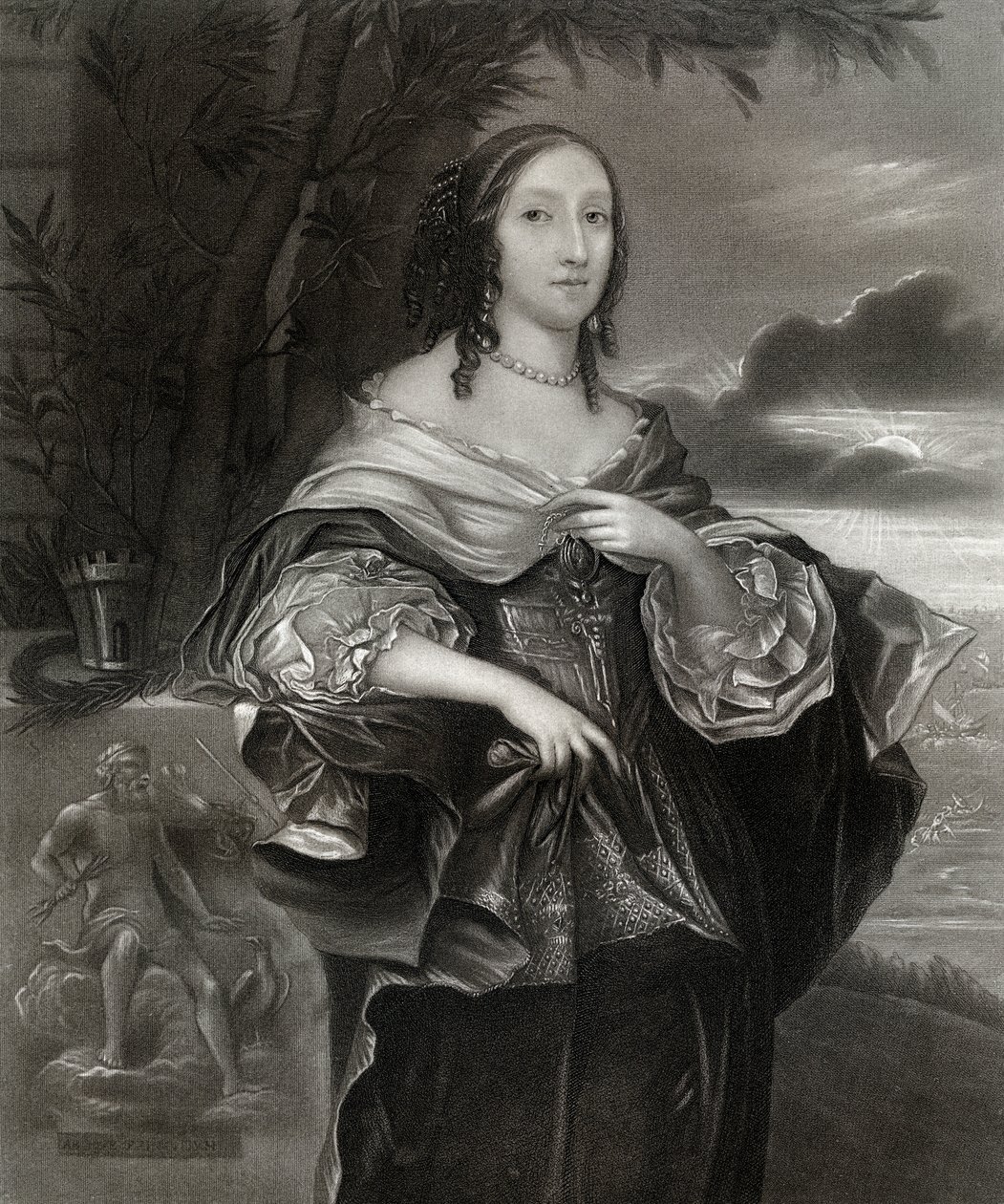 Mrs. Claypole Elizabeth Cromwell, zweite Tochter von Oliver Cromwell, 17. Jahrhundert, 1899 von Unbekannt