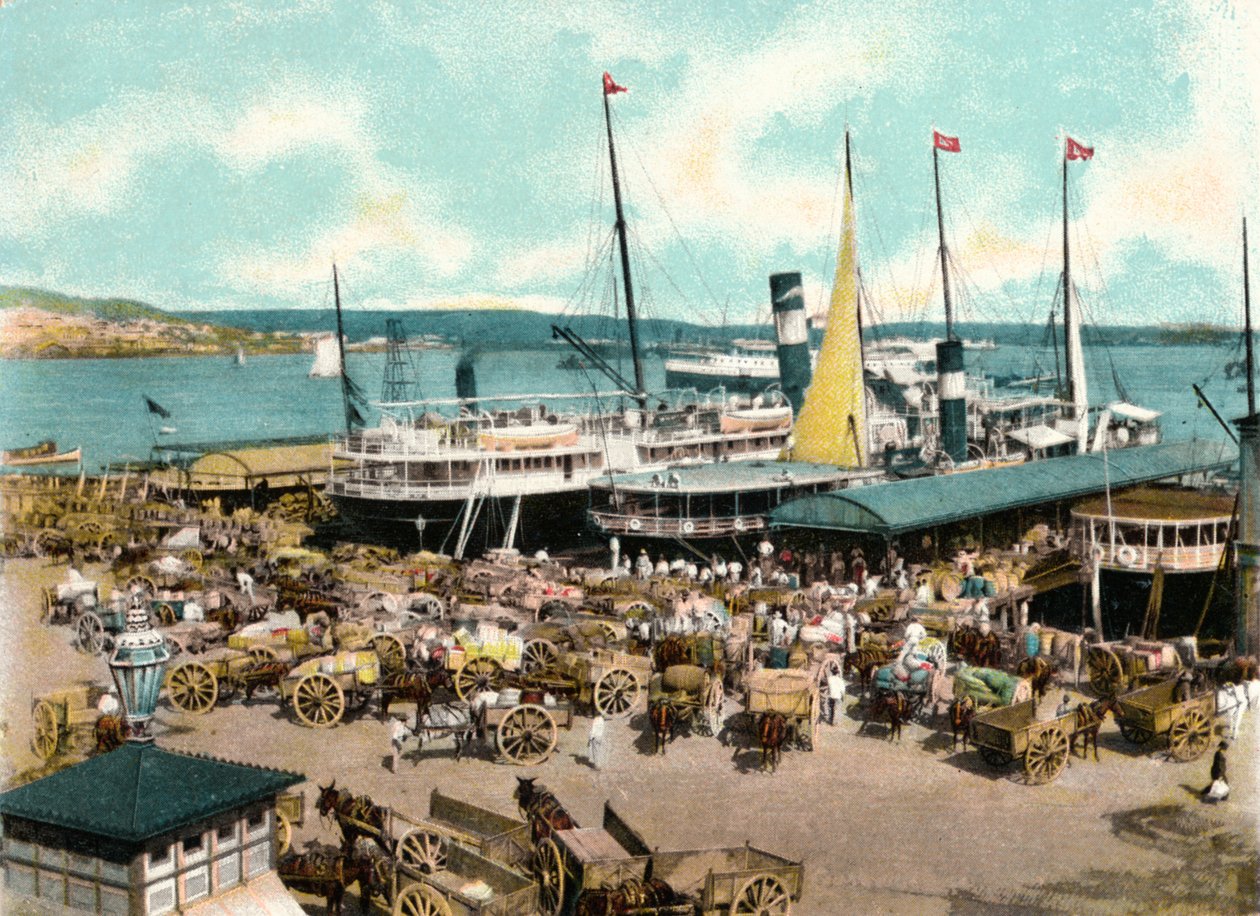 Hafen Muelle de Luz mit Fähren, Havanna, Kuba, 1904 von Unbekannt