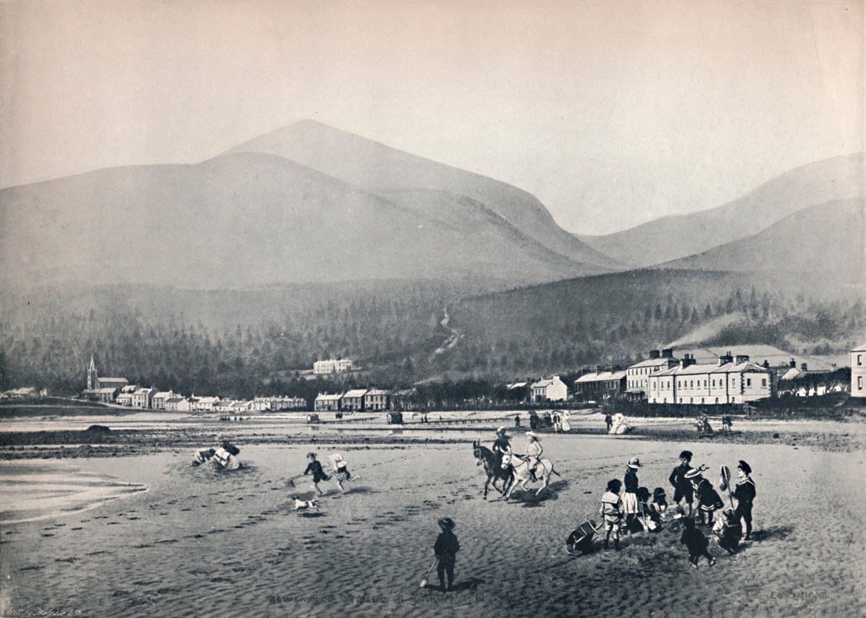 Newcastle, Co. Down. - Der Strand mit Slieve Donard, 1895 von Unbekannt