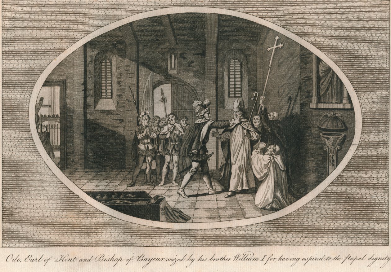 Odo, Earl of Kent und Bischof von Bayeux, von seinem Bruder Wilhelm I. ergriffen, 1082, 1793 von Unbekannt