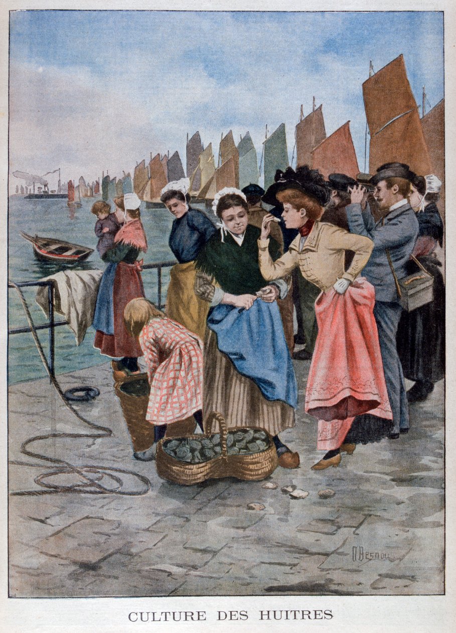 Austernverkäufer, 1902 von Unbekannt
