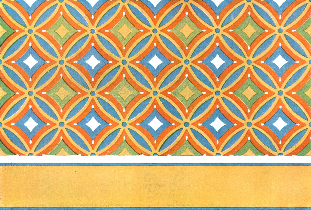 Bemalte Decke im Grab von Amenemhet in Theben, Ägypten, 1928 von Unbekannt