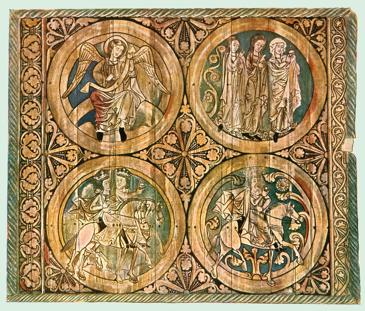Bemalte Holzdecke, Dädesjö Alte Kirche, Småland, Schweden, 1928 von Unbekannt