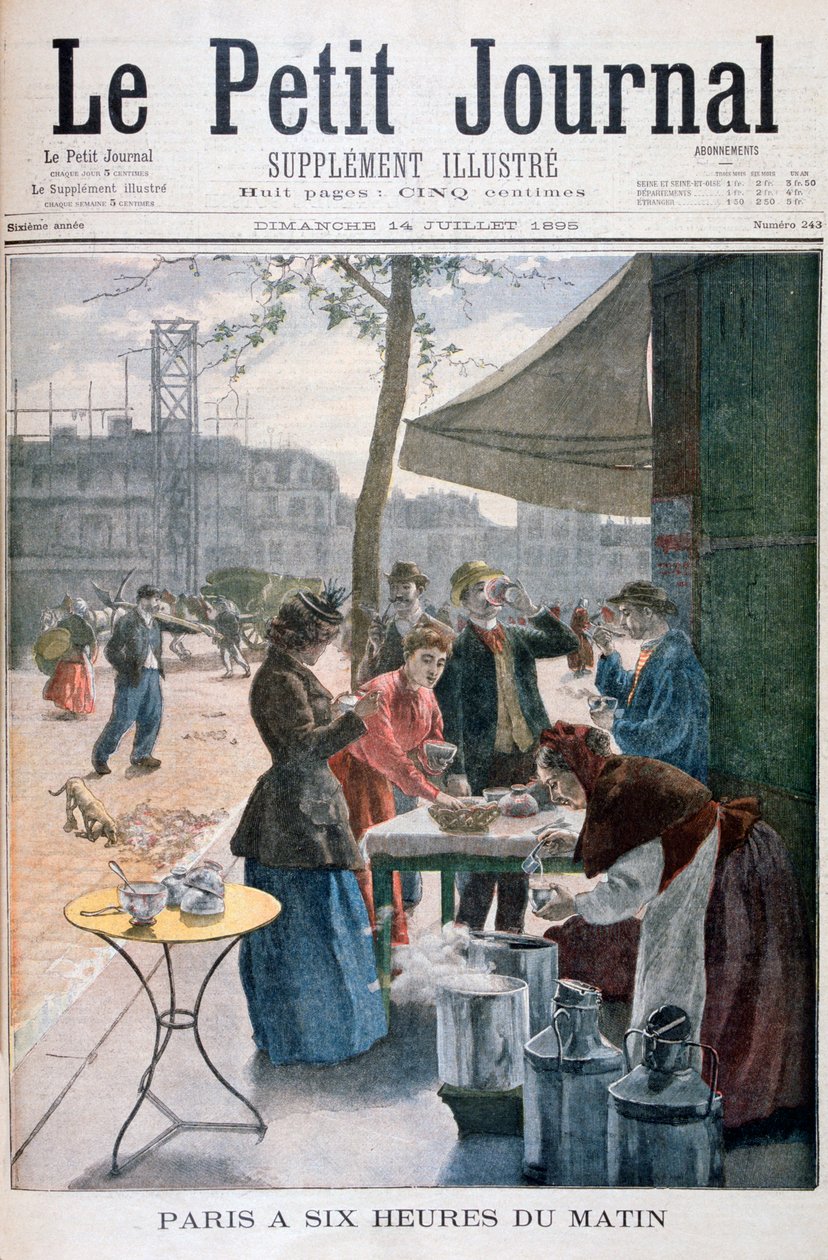 Paris um sechs Uhr morgens, 1895 von Unbekannt