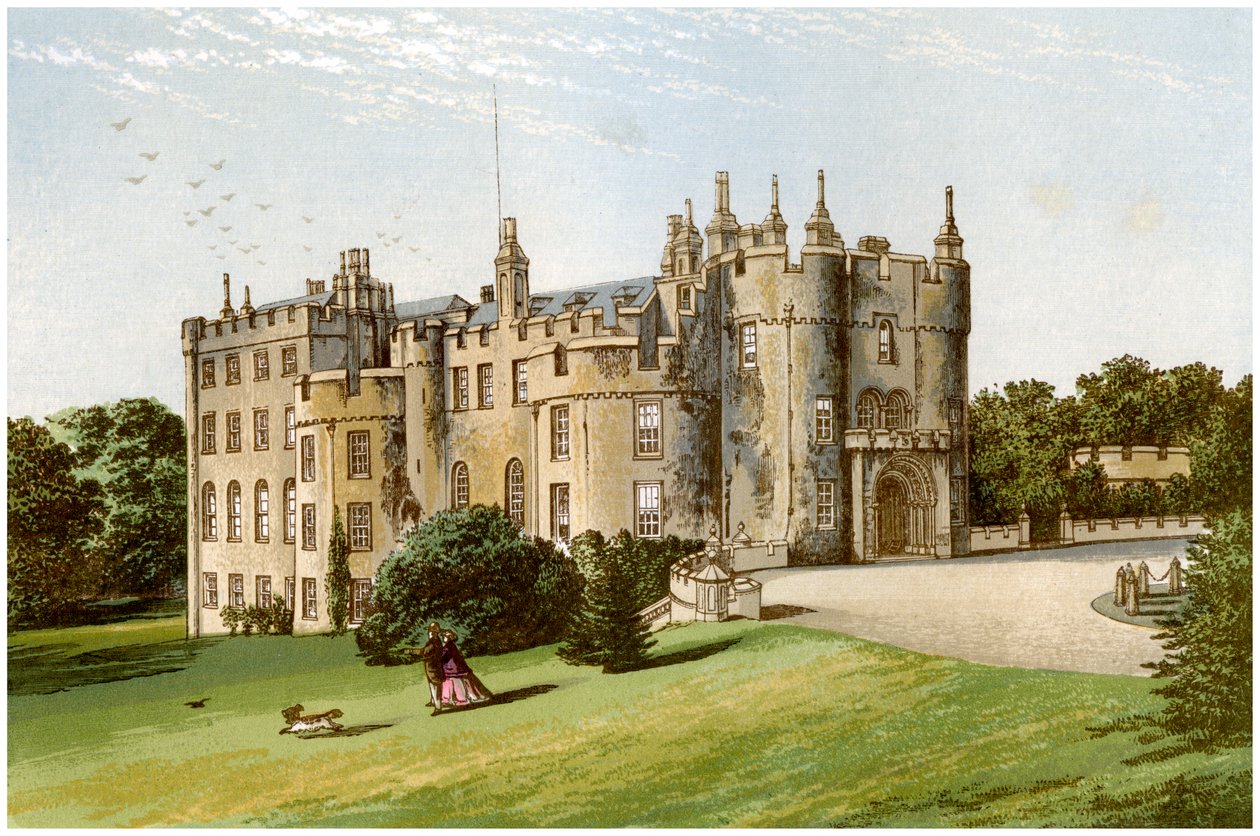 Picton Castle, Pembrokeshire, Wales, Heim der Familie Phillips, um 1880 von Unbekannt