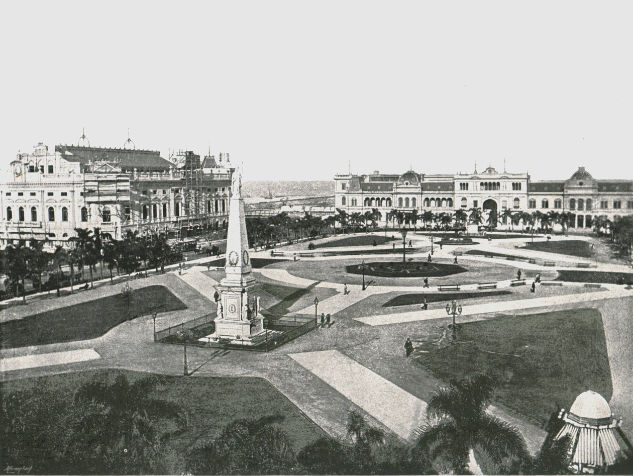 Plaza de la Victoria, Buenos Aires, Argentinien, 1895 von Unbekannt
