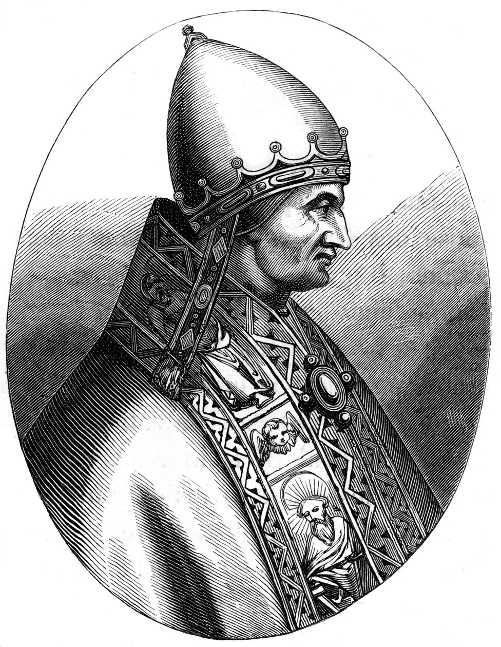 Papst Innozenz IV., 1180-1254, 1849 von Unbekannt