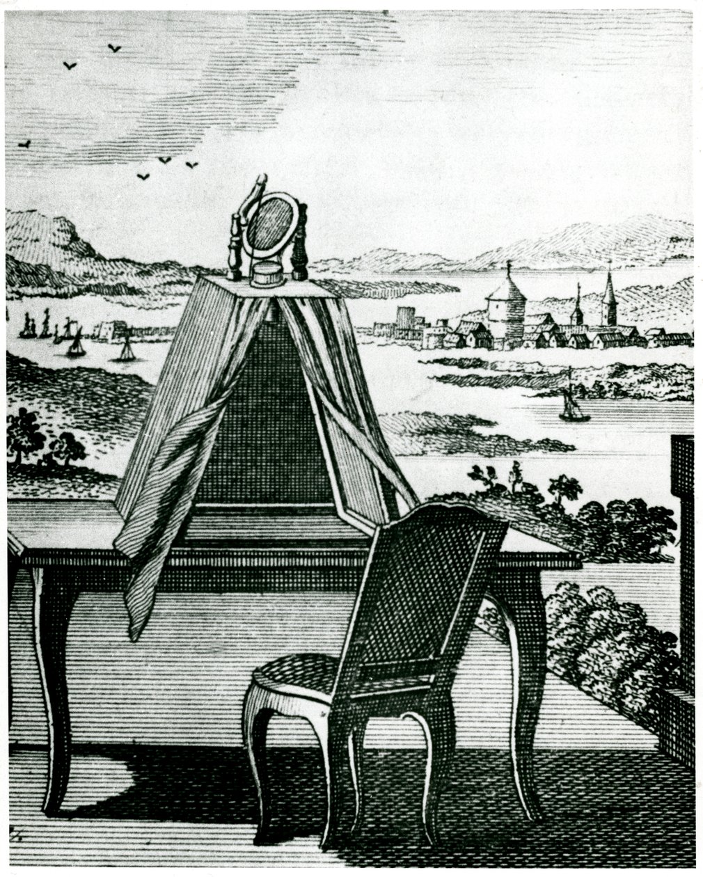 Tragbares Zelt vom Typ Camera Obscura, 1764 von Unbekannt
