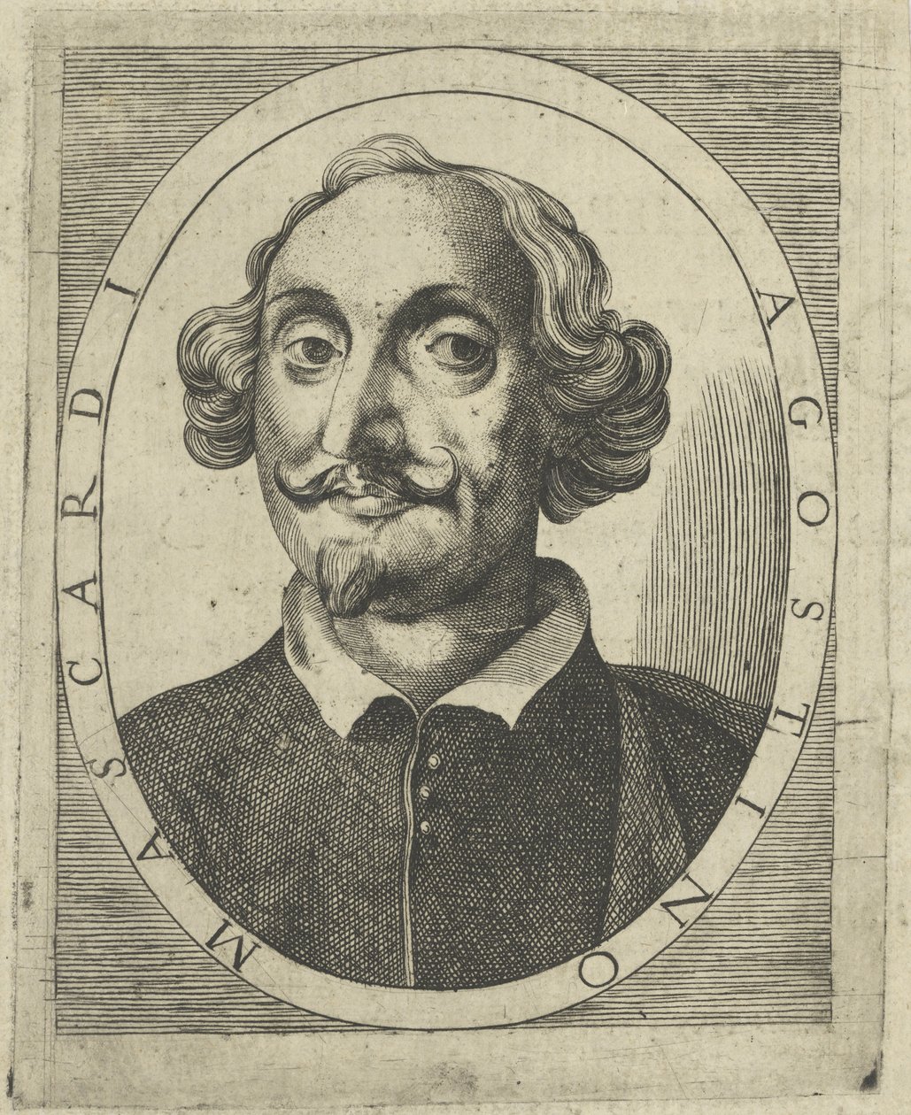 Porträt von Agostino Mascardi 1590-1640, um 1640-1650 von Unbekannt